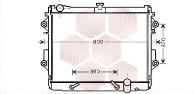 Van Wezel 53002491 - Радиатор, охлаждане на двигателя vvparts.bg