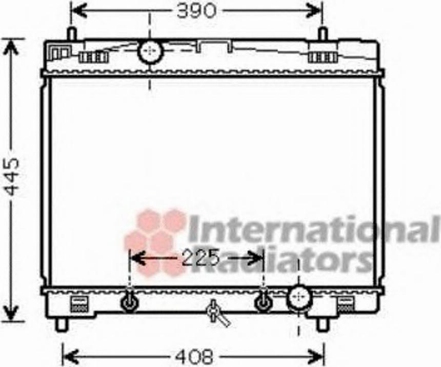 Van Wezel 53002577 - Радиатор, охлаждане на двигателя vvparts.bg