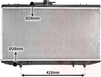 Van Wezel 53002150 - Радиатор, охлаждане на двигателя vvparts.bg