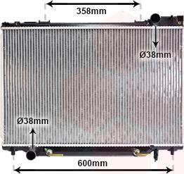 Van Wezel 53002160 - Радиатор, охлаждане на двигателя vvparts.bg