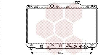 Van Wezel 53002186 - Радиатор, охлаждане на двигателя vvparts.bg