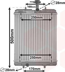 Van Wezel 53002360 - Радиатор, охлаждане на двигателя vvparts.bg