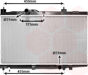 Van Wezel 53002318 - Радиатор, охлаждане на двигателя vvparts.bg