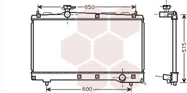 Van Wezel 53002331 - Радиатор, охлаждане на двигателя vvparts.bg