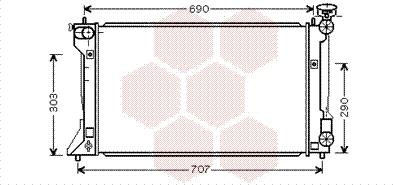 Van Wezel 53002333 - Радиатор, охлаждане на двигателя vvparts.bg