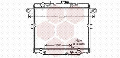 Van Wezel 53002329 - Радиатор, охлаждане на двигателя vvparts.bg