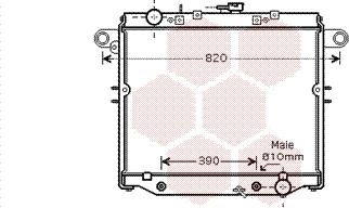 Van Wezel 53002378 - Радиатор, охлаждане на двигателя vvparts.bg