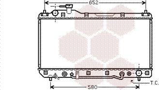 Van Wezel 53002298 - Радиатор, охлаждане на двигателя vvparts.bg