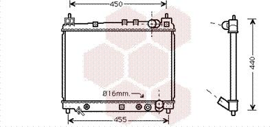 Van Wezel 53002259 - Радиатор, охлаждане на двигателя vvparts.bg