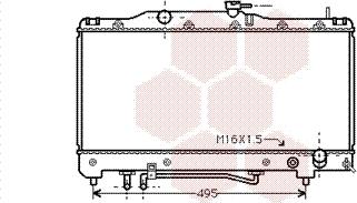 Van Wezel 53002201 - Радиатор, охлаждане на двигателя vvparts.bg