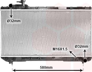 Van Wezel 53002219 - Радиатор, охлаждане на двигателя vvparts.bg