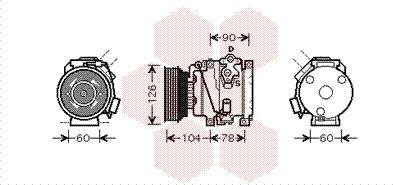 Van Wezel 5300K449 - Компресор, климатизация vvparts.bg