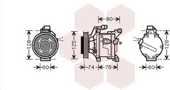 Van Wezel 5300K445 - Компресор, климатизация vvparts.bg