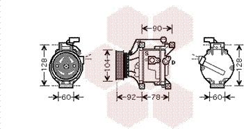 Van Wezel 5300K446 - Компресор, климатизация vvparts.bg