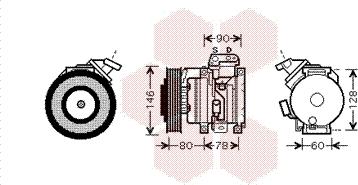 Van Wezel 5300K448 - Компресор, климатизация vvparts.bg