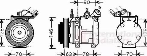 Van Wezel 5300K442 - Компресор, климатизация vvparts.bg