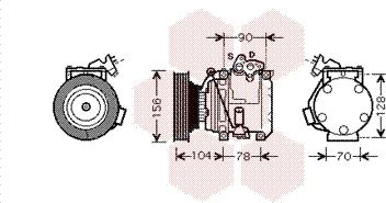 Van Wezel 5300K439 - Компресор, климатизация vvparts.bg