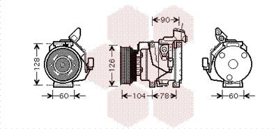 Van Wezel 5300K437 - Компресор, климатизация vvparts.bg