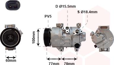 Van Wezel 5300K584 - Компресор, климатизация vvparts.bg