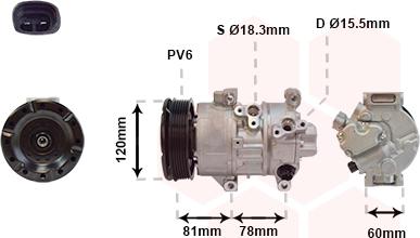 Van Wezel 5300K581 - Компресор, климатизация vvparts.bg