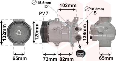 Van Wezel 5300K742 - Компресор, климатизация vvparts.bg