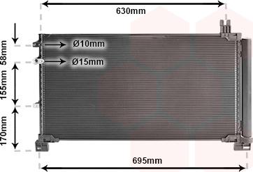 Van Wezel 53015706 - Кондензатор, климатизация vvparts.bg