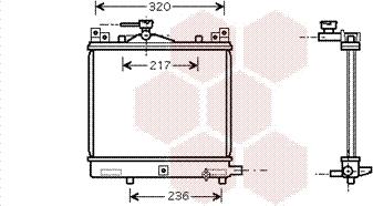 Van Wezel 52002091 - Радиатор, охлаждане на двигателя vvparts.bg