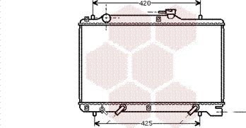 Van Wezel 52002049 - Радиатор, охлаждане на двигателя vvparts.bg