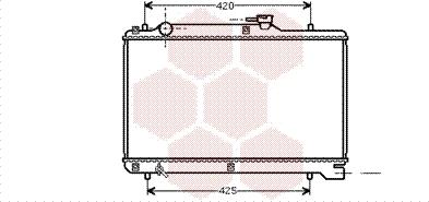 Van Wezel 52002041 - Радиатор, охлаждане на двигателя vvparts.bg