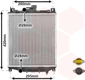 Van Wezel 52002059 - Радиатор, охлаждане на двигателя vvparts.bg