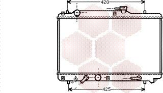 Van Wezel 52002051 - Радиатор, охлаждане на двигателя vvparts.bg