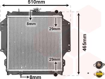 Van Wezel 52002012 - Радиатор, охлаждане на двигателя vvparts.bg