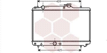 Van Wezel 52002035 - Радиатор, охлаждане на двигателя vvparts.bg