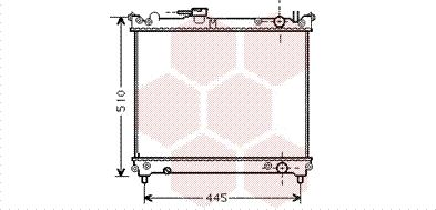 Van Wezel 52002024 - Радиатор, охлаждане на двигателя vvparts.bg