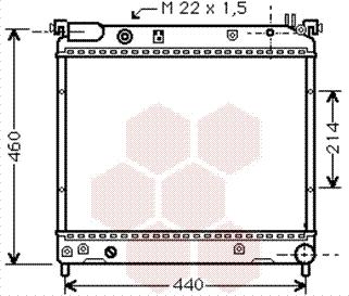 Van Wezel 52002025 - Радиатор, охлаждане на двигателя vvparts.bg