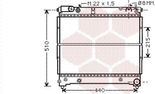 Van Wezel 52002070 - Радиатор, охлаждане на двигателя vvparts.bg