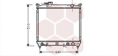 Van Wezel 52002072 - Радиатор, охлаждане на двигателя vvparts.bg