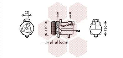 Van Wezel 5200K069 - Компресор, климатизация vvparts.bg