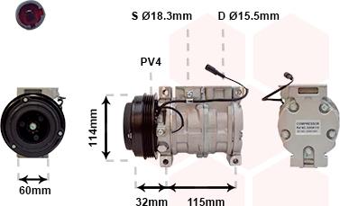 Van Wezel 5200K110 - Компресор, климатизация vvparts.bg