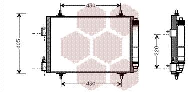 Van Wezel 09005192 - Кондензатор, климатизация vvparts.bg