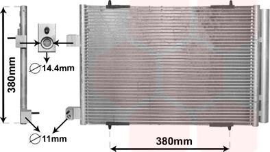 Van Wezel 09005274 - Кондензатор, климатизация vvparts.bg