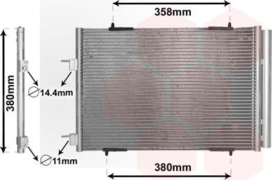 Van Wezel 09005272 - Кондензатор, климатизация vvparts.bg