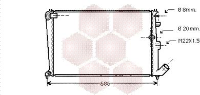 Van Wezel 09002065 - Радиатор, охлаждане на двигателя vvparts.bg