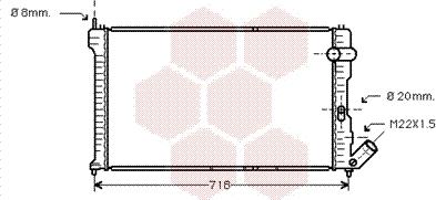 Van Wezel 09002063 - Радиатор, охлаждане на двигателя vvparts.bg