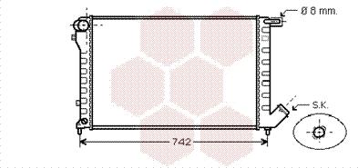 Van Wezel 09002195 - Радиатор, охлаждане на двигателя vvparts.bg