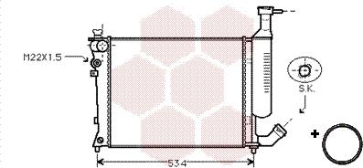 Van Wezel 09002149 - Радиатор, охлаждане на двигателя vvparts.bg