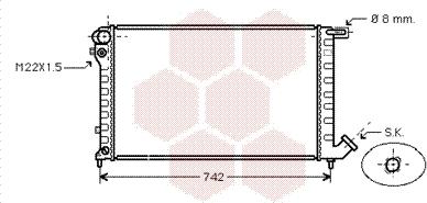 Van Wezel 09002145 - Радиатор, охлаждане на двигателя vvparts.bg