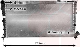 Van Wezel 09002142 - Радиатор, охлаждане на двигателя vvparts.bg