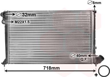 Van Wezel 09002106 - Радиатор, охлаждане на двигателя vvparts.bg