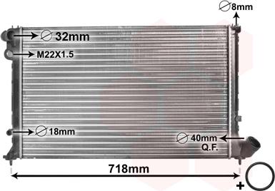 Van Wezel 09002103 - Радиатор, охлаждане на двигателя vvparts.bg